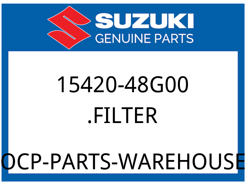 Suzuki OEM Part 15420-48G00 FILTER
