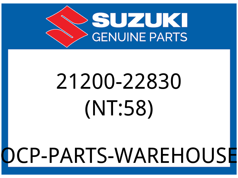 Suzuki OEM Part 21200-22830 GEAR ASSY,PRIMARY DRIVEN (NT: