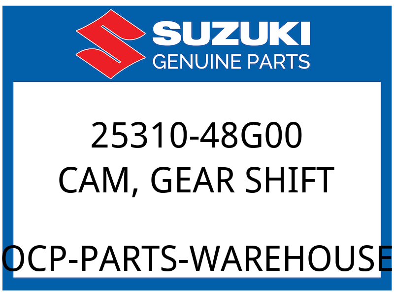 Suzuki OEM Part 25310-48G00 CAM,GEAR SHIFT