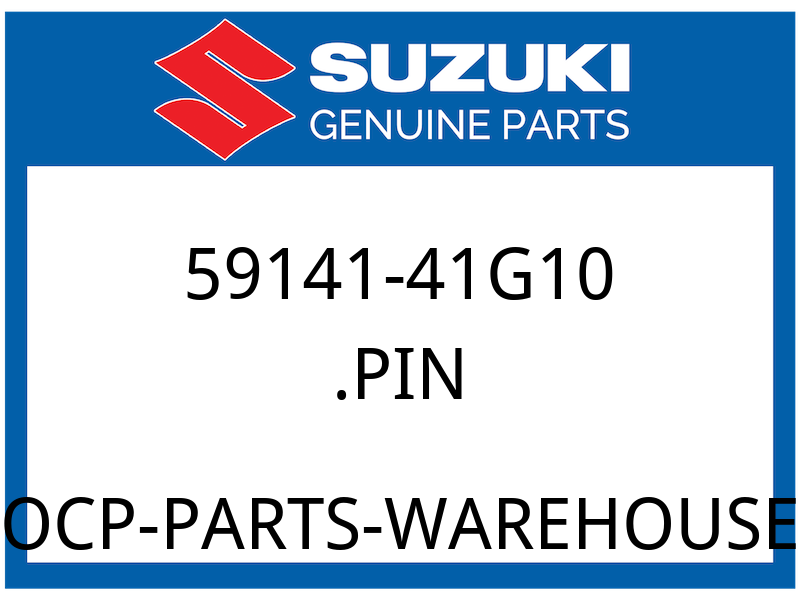 Suzuki OEM Part 59141-41G10 PIN, PAD
