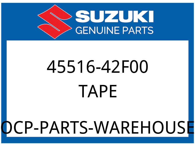 Suzuki OEM Part 45516-42F00 TAPE,SET TAIL COVER RR NO.1