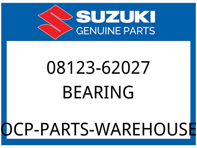 Suzuki OEM Part 08123-62027 BEARING, RH