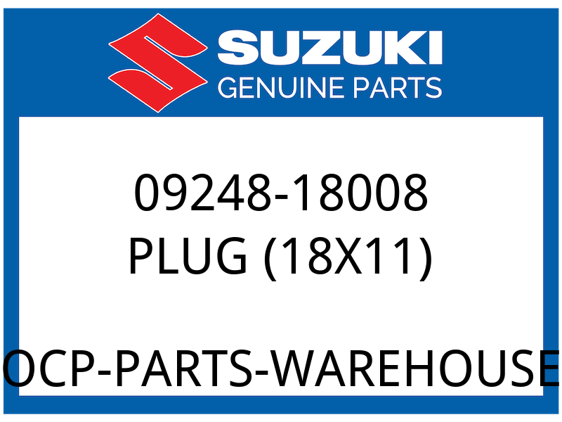 Suzuki OEM Part 09248-18008 PLUG, OIL DRAIN
