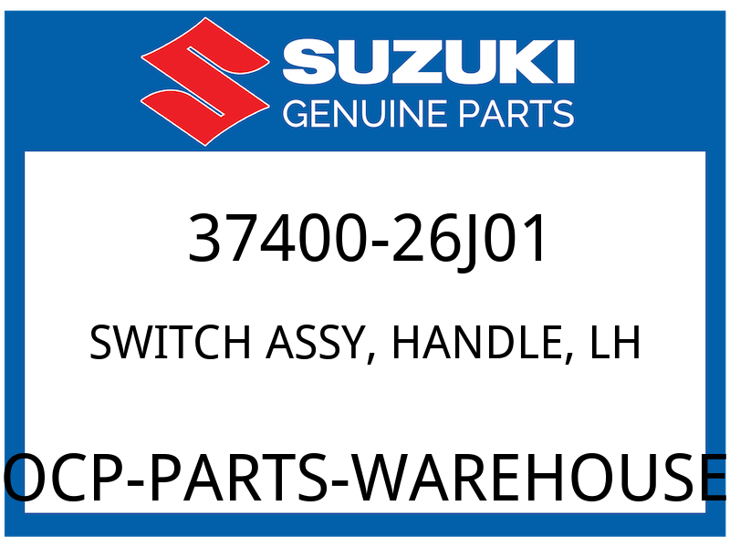 Suzuki OEM Part 37400-26J01 SWITCH ASSY,HAN