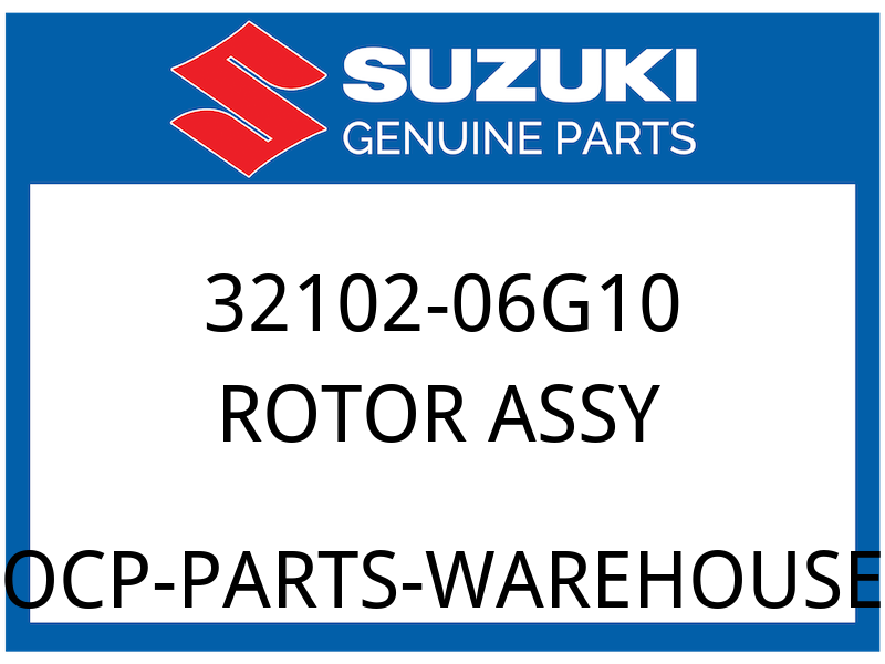 Suzuki OEM Part 32102-06G10 ROTOR ASSY