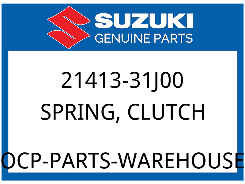 Suzuki OEM Part 21413-31J00 SPRING,CLUTCH