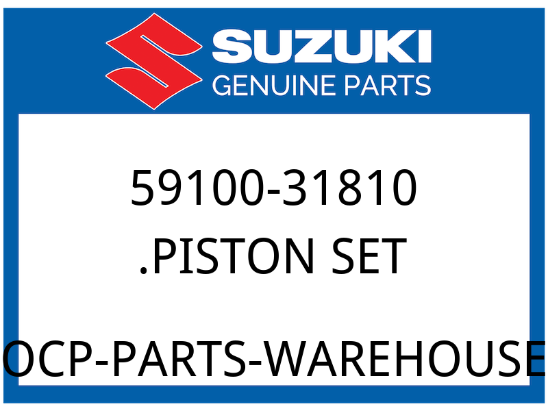 Suzuki OEM Part 59100-31810 PISTON SET