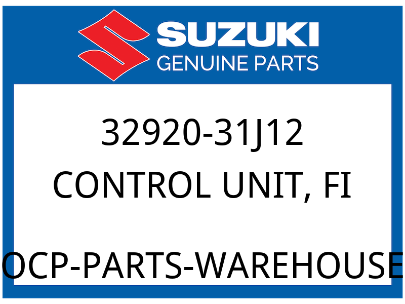 Suzuki OEM Part 32920-31J12 CONTROL UNIT, FI