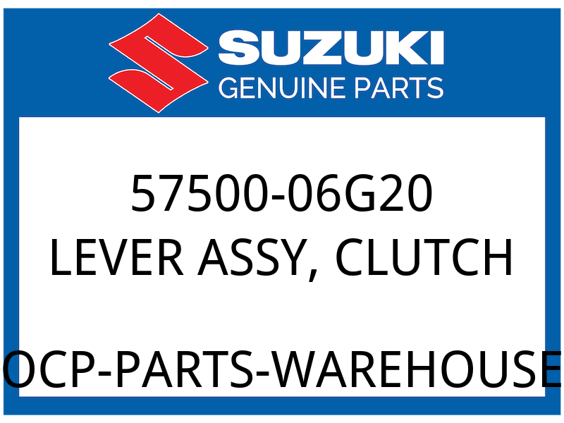 Suzuki OEM Part 57500-06G20 LEVER ASSY, CLUTCH