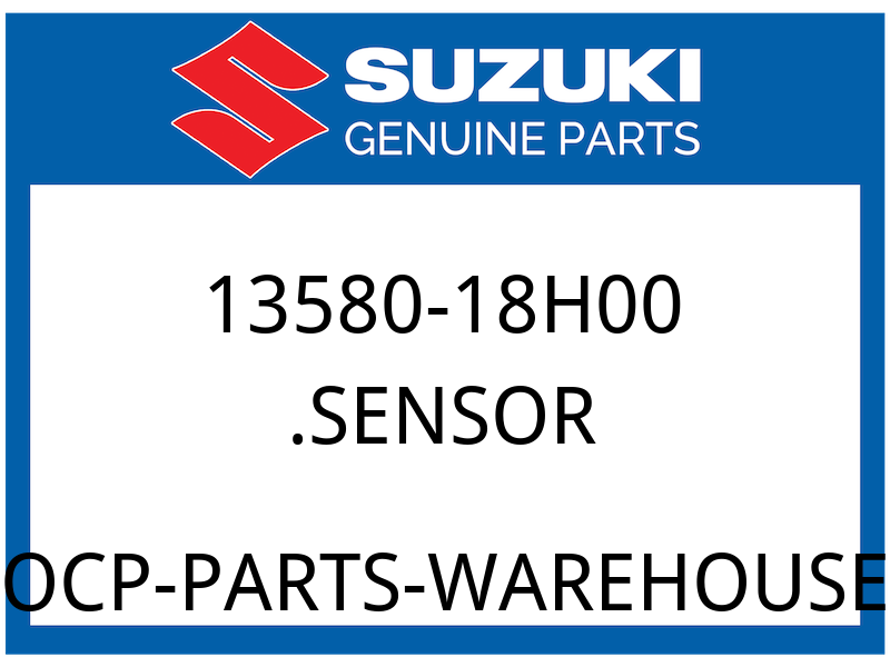 Suzuki OEM Part 13580-18H00 SENSOR ASSY