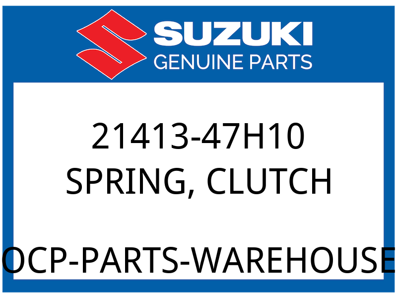 Suzuki OEM Part 21413-47H10 SPRING, CLUTCH