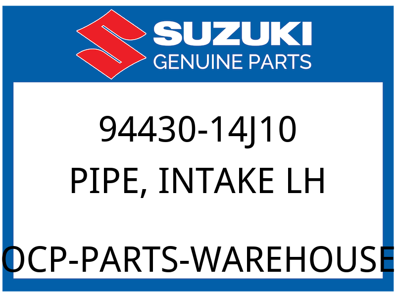 Suzuki OEM Part 94430-14J10 PIPE,AIR INTAKE LH