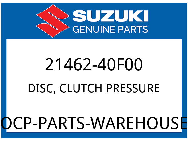 Suzuki OEM Part 21462-40F00 DISC, CLUTCH PRESSURE