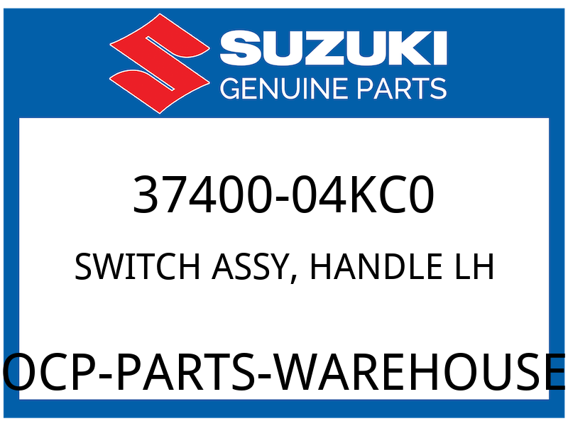 Suzuki OEM Part 37400-04KC0 SWITCH ASSY,HANDLE LH