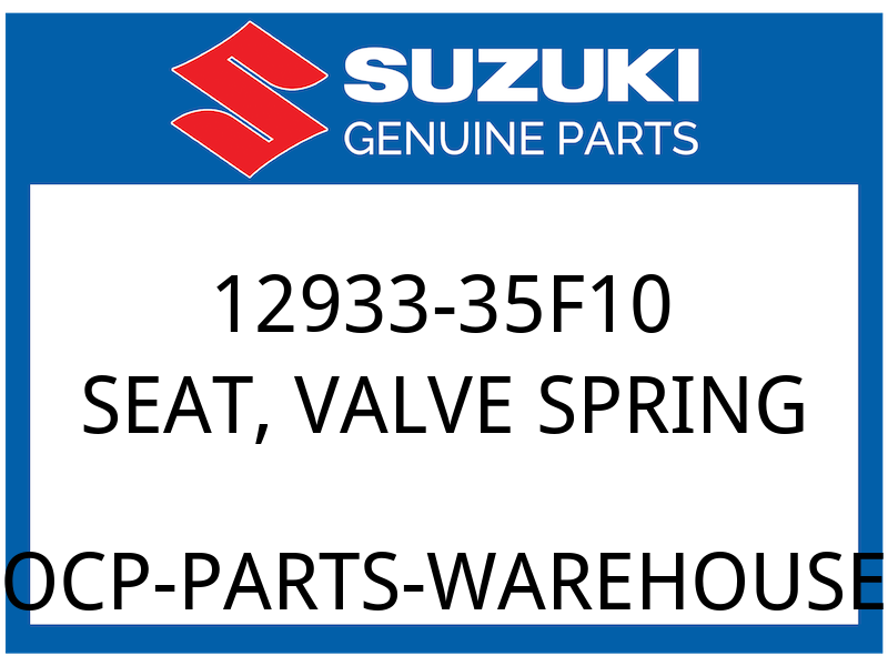 Suzuki OEM Part 12933-35F10 SEAT,VALVE SPRING
