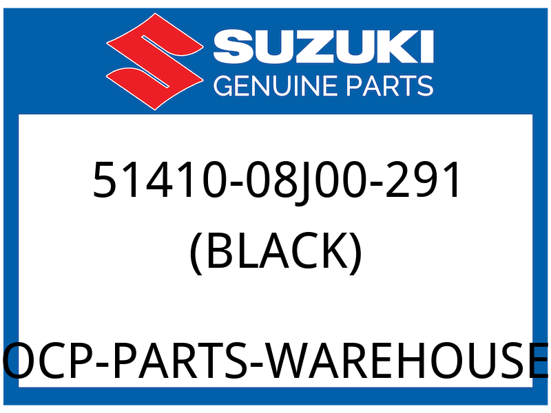 Suzuki OEM Part 51410-08J00-291 BRACKET, UNDER (BLACK)