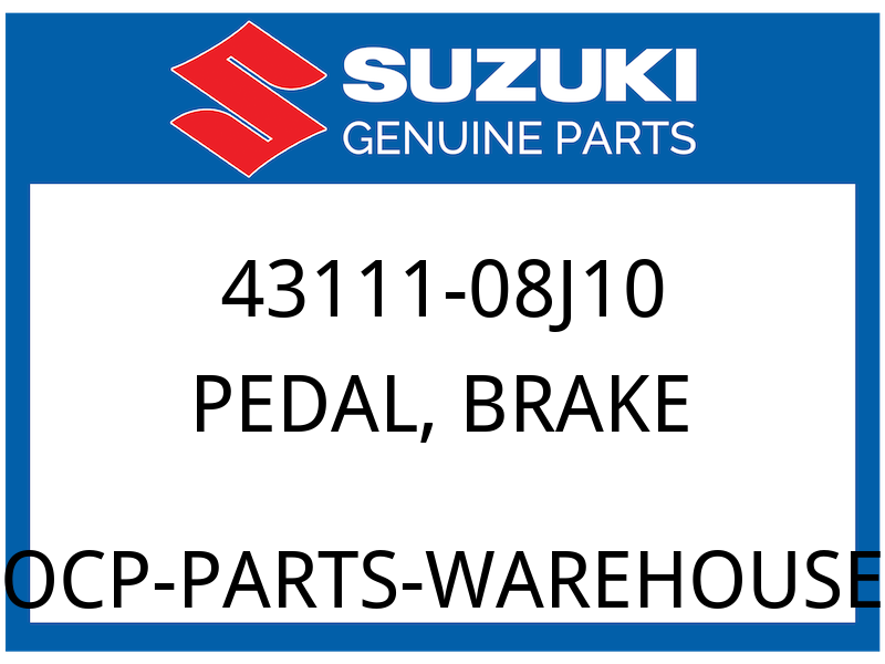 Suzuki OEM Part 43111-08J10 PEDAL, BRAKE