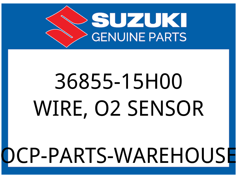 Suzuki OEM Part 36855-15H00 WIRE, O2 SENSOR