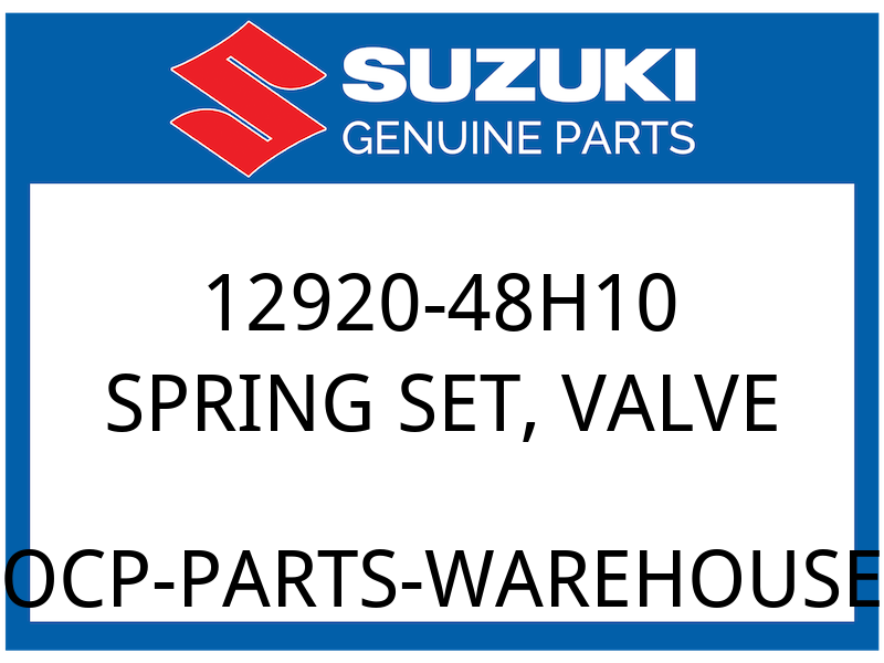 Suzuki OEM Part 12920-48H10 SPRING SET, VALVE