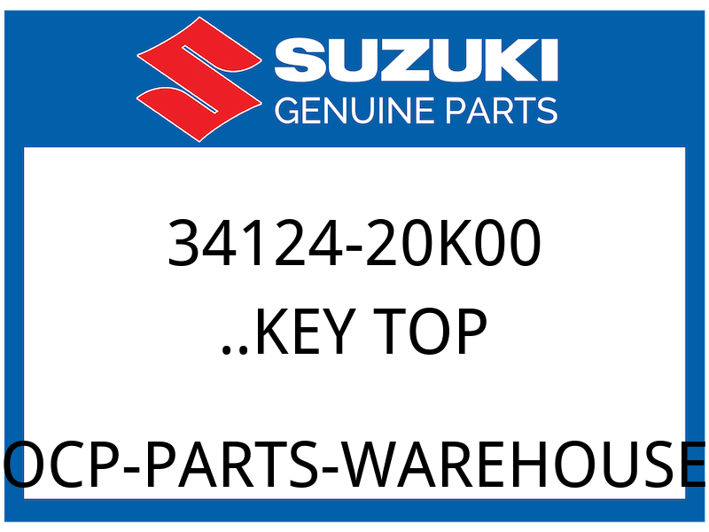 Suzuki OEM Part 34124-20K00 ..KEY TOP
