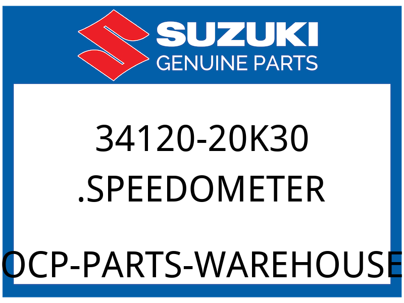 Suzuki OEM Part 34120-20K30 .SPEEDOMETER
