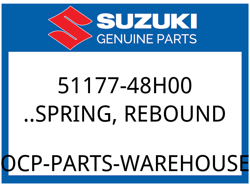 Suzuki OEM Part 51177-48H00 ..SPRING, REBOUND