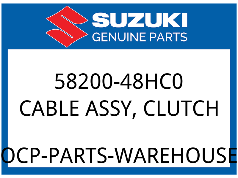 Suzuki OEM Part 58200-48HC0 CABLE ASSY, CLUTCH