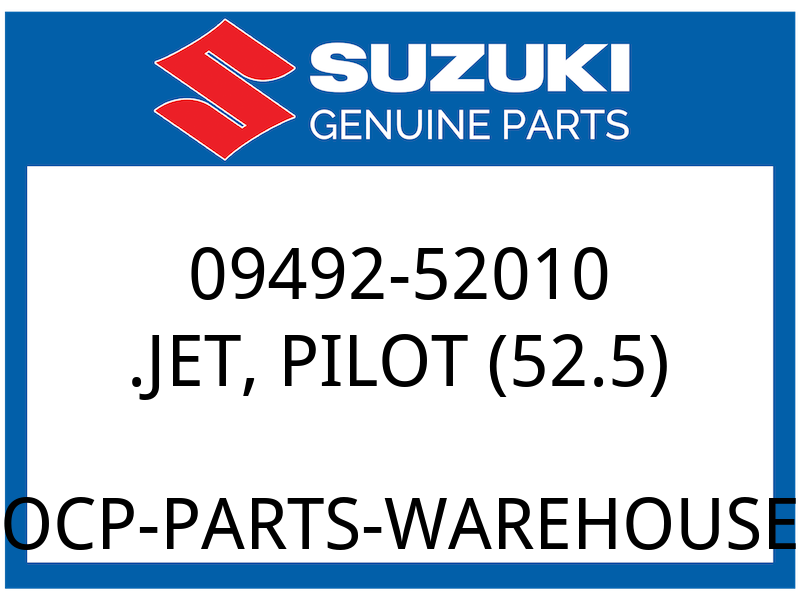 Suzuki OEM Part 09492-52010 JET, PILOT (52.5)
