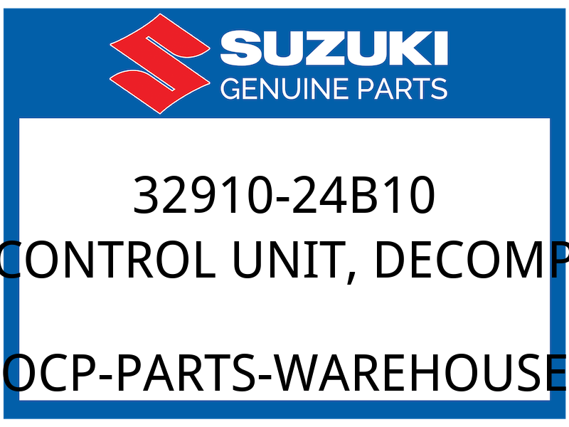 Suzuki OEM Part 32910-24B10 CONTROL UNIT, DECOMP
