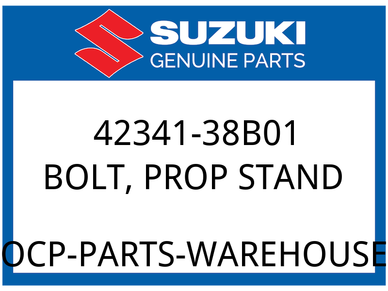 Suzuki OEM Part 42341-38B01 BOLT, PROP STAND