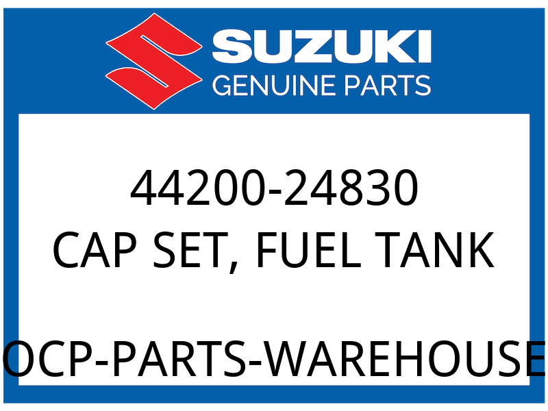 Suzuki OEM Part 44200-24830 CAP SET, FUEL TANK