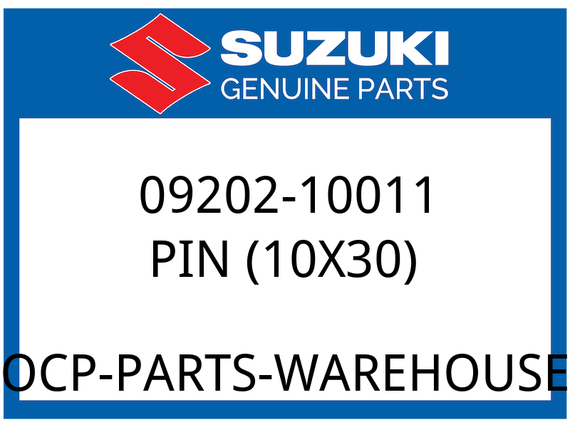 Suzuki OEM Part 09202-10011 PIN (L:30)