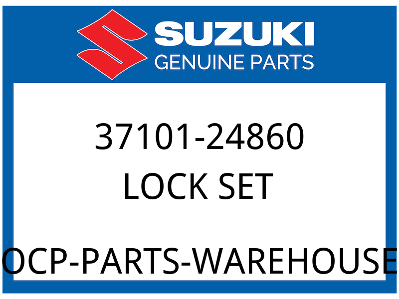 Suzuki OEM Part 37101-24860 LOCK SET