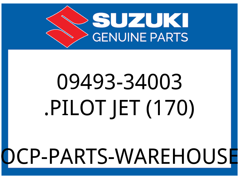 Suzuki OEM Part 09493-34003 PILOT JET (170)