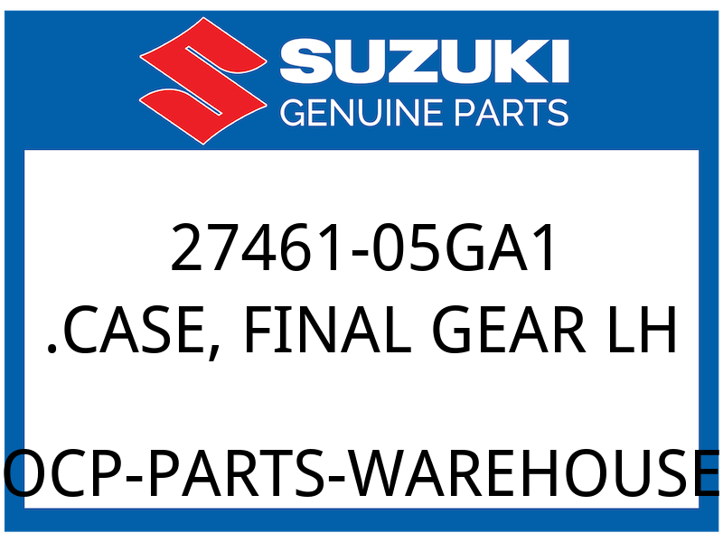 Suzuki OEM Part 27461-05GA1 CASE, FINAL GEAR LH