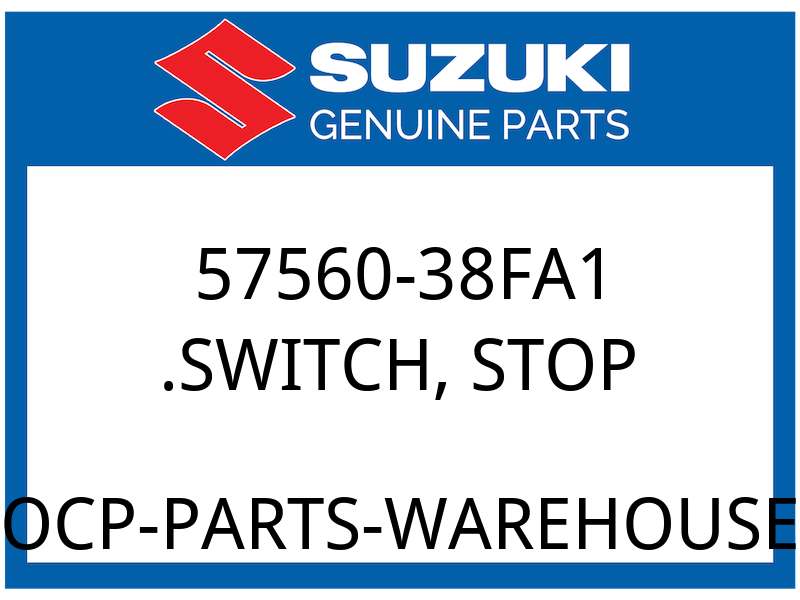 Suzuki OEM Part 57560-38FA1 SWITCH, STOP