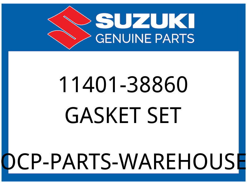 Suzuki OEM Part 11401-38860 GASKET SET