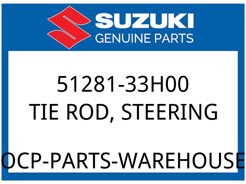Suzuki OEM Part 51281-33H00 TIE ROD, STEERING