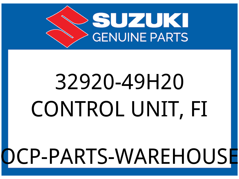 Suzuki OEM Part 32920-49H20 CONTROL UNIT, FI