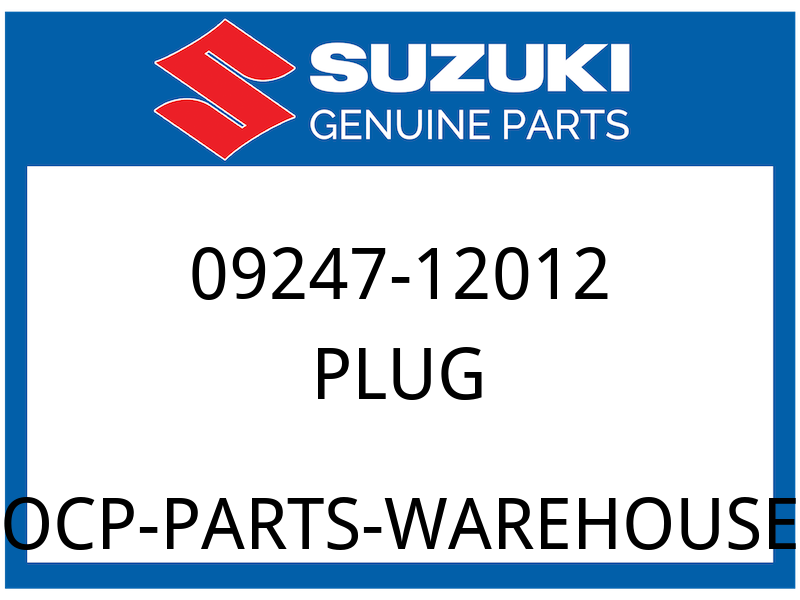 Suzuki OEM Part 09247-12012 PLUG, OIL DRAIN