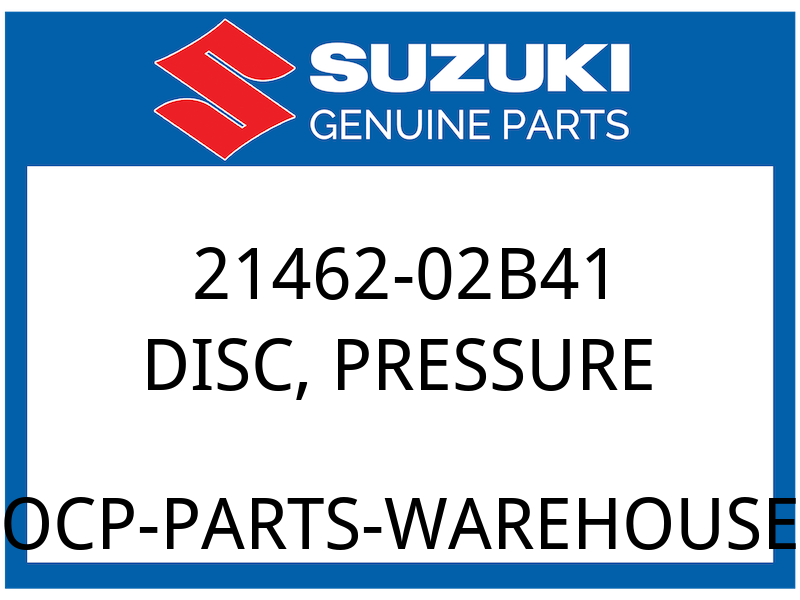 Suzuki OEM Part 21462-02B41 DISK,CLUTCH PRESSURE