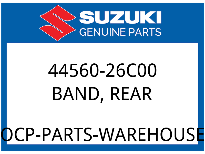 Suzuki OEM Part 44560-26C00 HAND, REAR