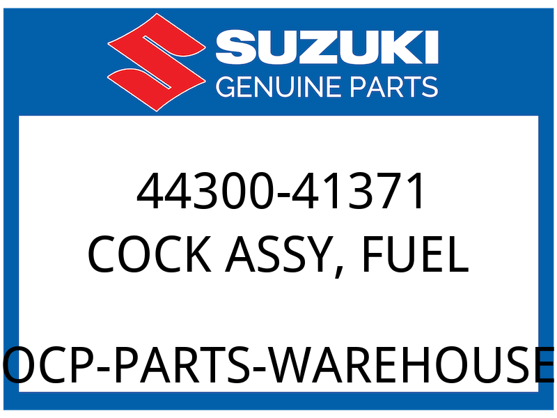 Suzuki OEM Part 44300-41371 CUCK ASSY, FUEL