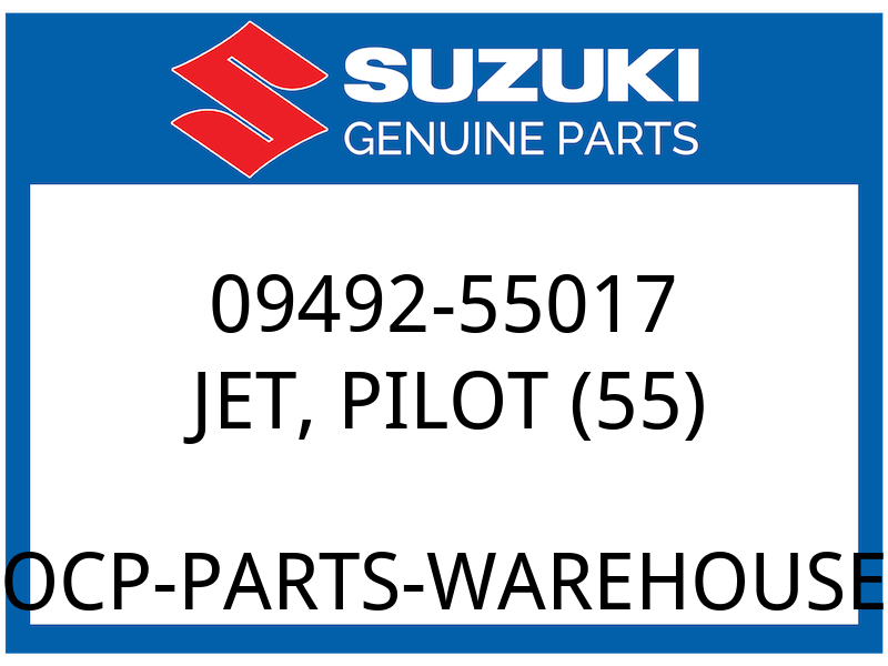 Suzuki OEM Part 09492-55017 JET. SLOW (55)