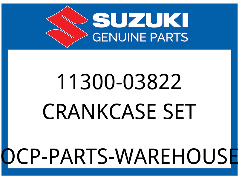 Suzuki OEM Part 11300-03822 CRANKCASE SET