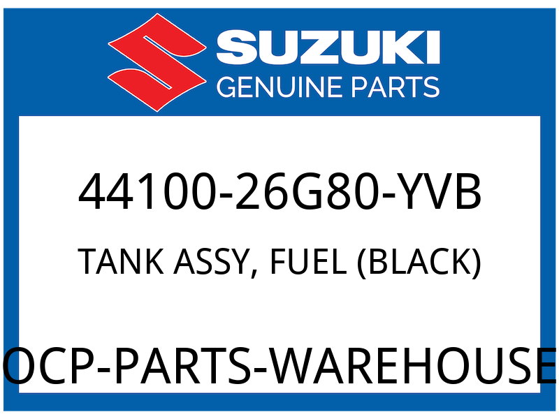 Suzuki OEM Part 44100-26G80-YVB TANK ASSY