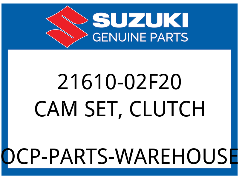 Suzuki OEM Part 21610-02F20 CAM SET, CLUTCH