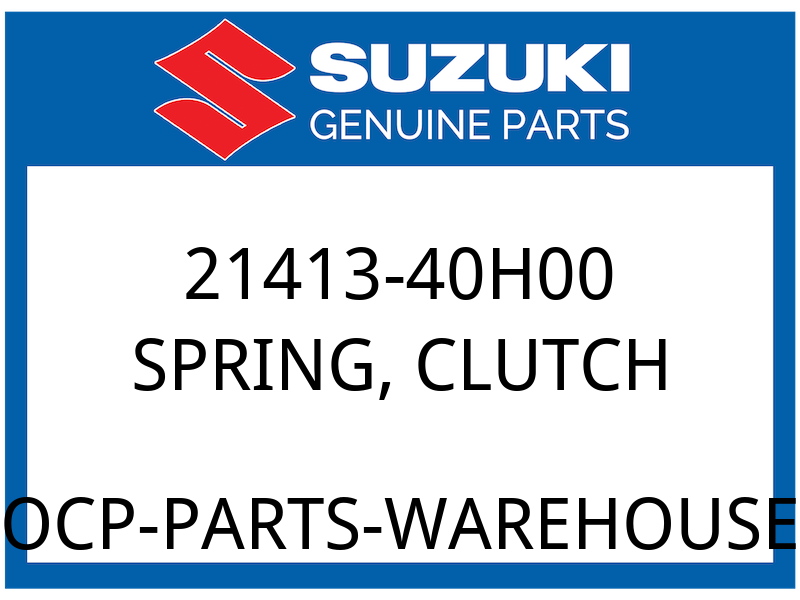 Suzuki OEM Part 21413-40H00 SPRING, CLUTCH