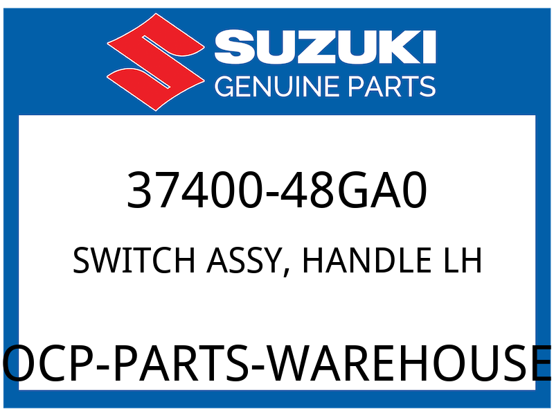 Suzuki OEM Part 37400-48GA0 SWITCH ASSY, HANDLE, LH