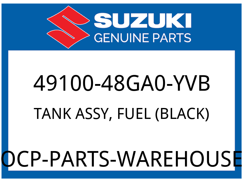Suzuki OEM Part 49100-48GA0-YVB TANK ASSY